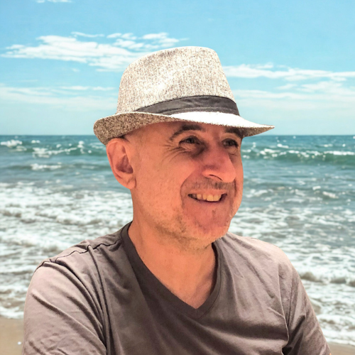 David Green by the Indian ocean